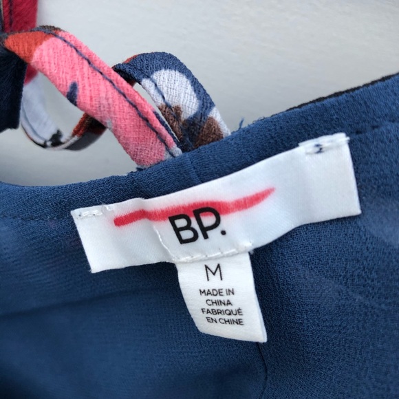 Nordstrom Brass Plum Blue Floral Mini Dress M - Picture 6 of 8